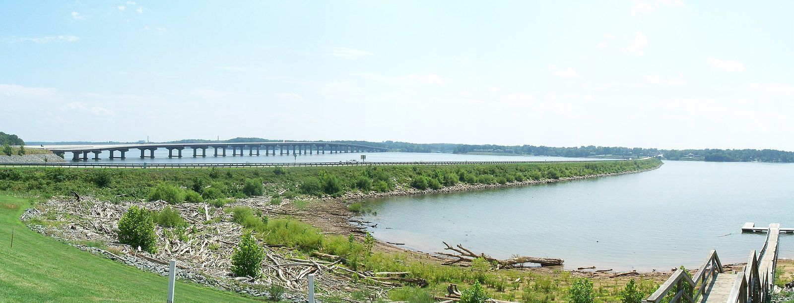 Panoramic view of Kerr Lake